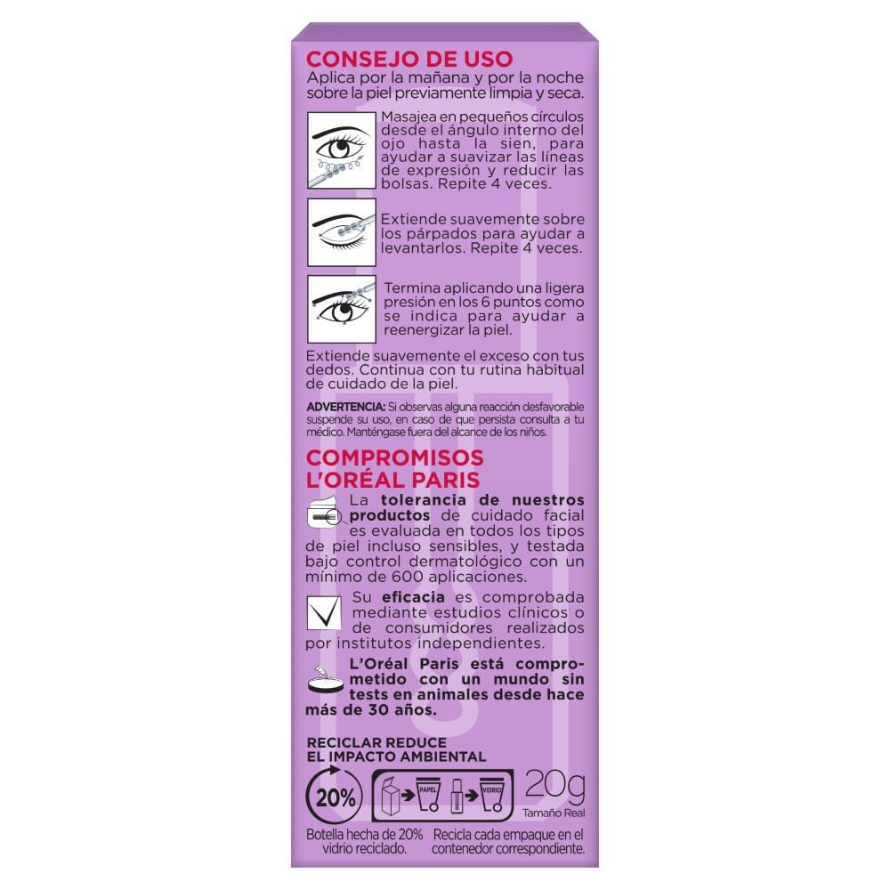 Revitalift-Acido-Hialuronico-Loreal-Paris-Serum-Rellenador-Ojos-Frasco-X-20Ml-imagen-5