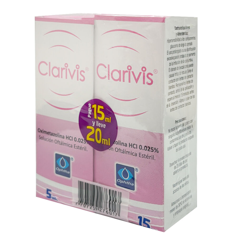 Promo-Clarivis-0.25Mg/Ml(0.025%)-Sol-Oft-Paq-X-1-Pague-15Ml-Lleve-20Ml-imagen