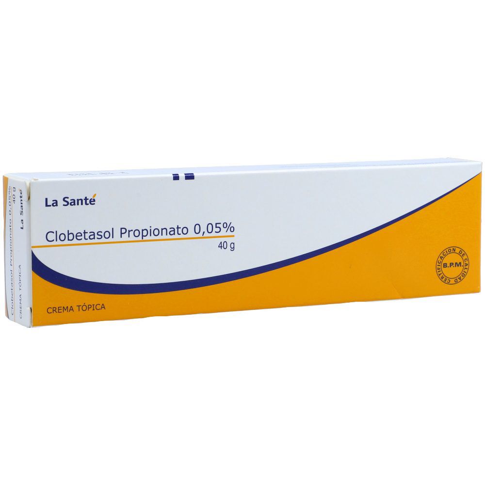 Clobetasol Propionato 0.05% Crema Tópica Tubo X 40 Gr