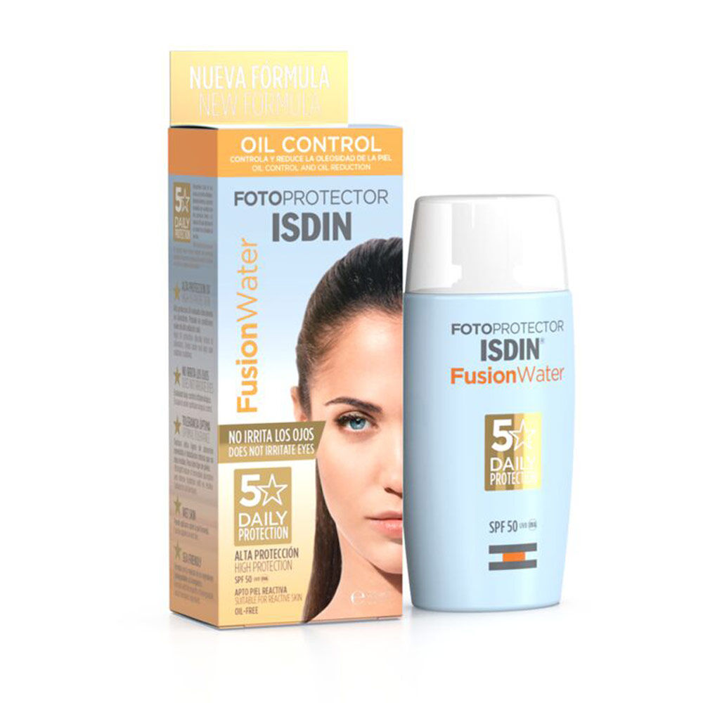 Fotoprotector-Sin-Color-Fusion-Water-Isdin-Frasco-X-50mL-SPF-50+-imagen