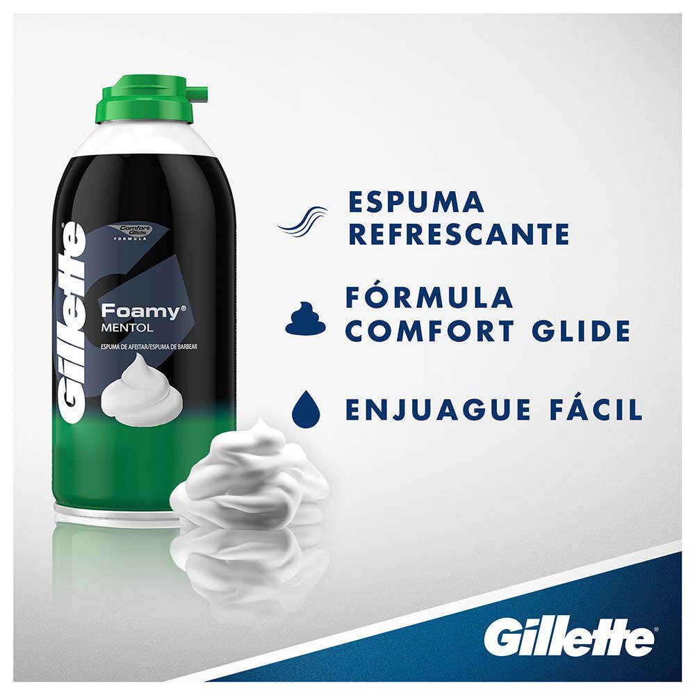 Espuma-De-Afeitar-Menthol-Gillette-Frasco-X-175Gr-imagen-4