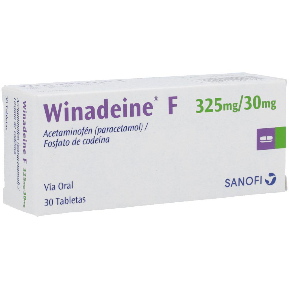 Winadeine F Tabletas (325+30)Mg Caja X 30