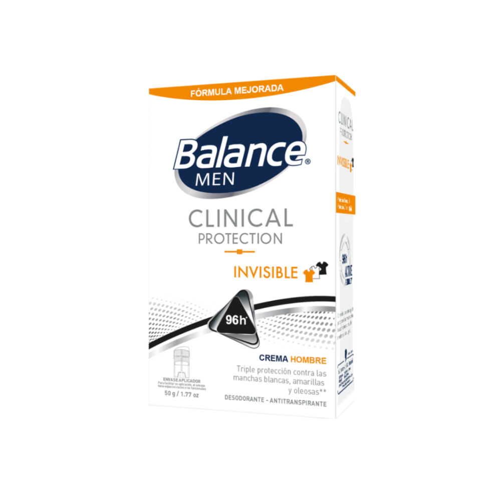 Desodorante Balance Crema Clinical Invisible Hombre 50Gr