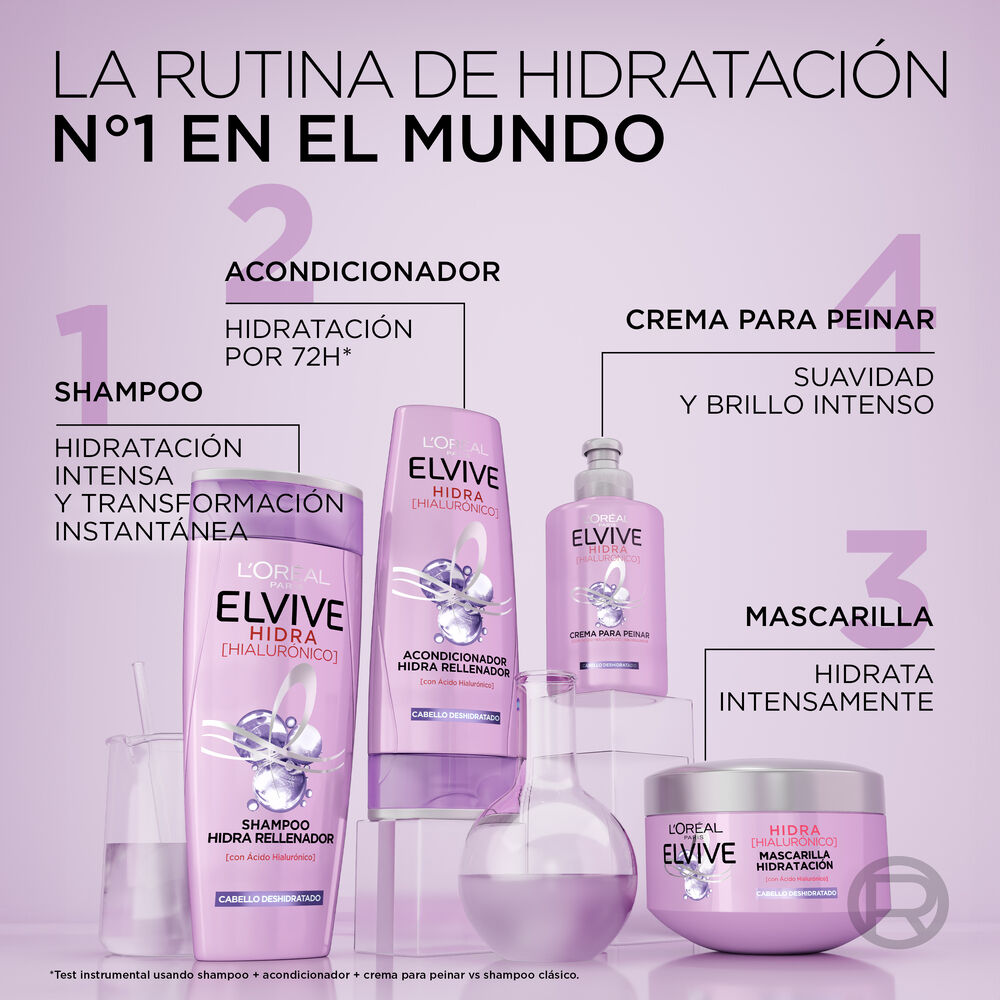 L'Oreal-Paris-Elvive-Hidra-(Hialur&oacute;nico)-Acondicionador-Hidra-Rellenador-Frasco-X-370mL-imagen-4