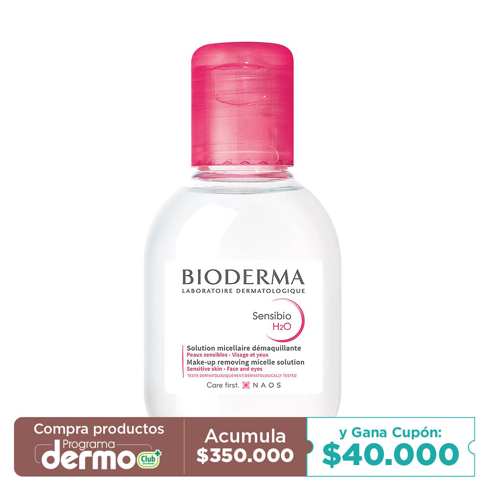 Bioderma-Sensibio-H2O-Agua-Micelar-limpiadora-para-piel-normal-a-sensible-100mL-imagen-1