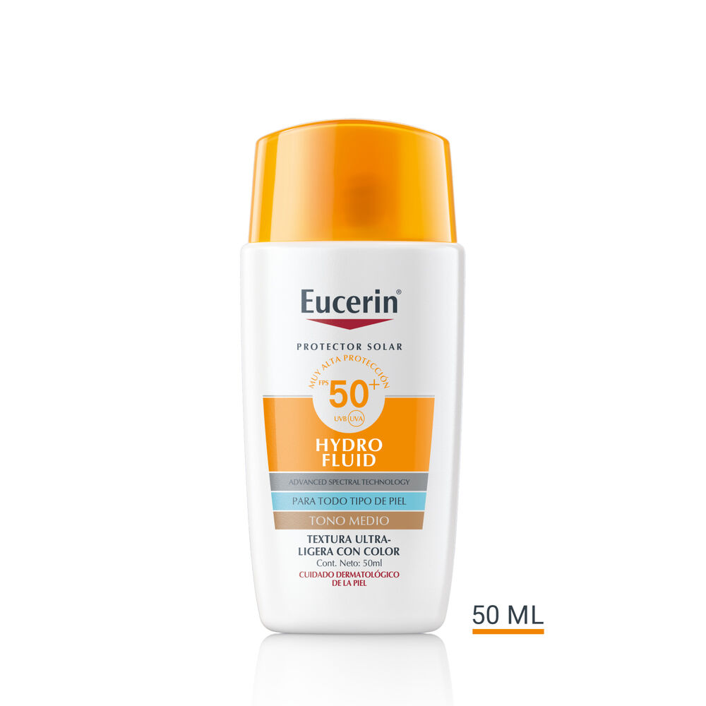 Protector-Solar-Facial-Eucerin-Hydro-Fluid-Tono-Medio-Fps-50+-Frasco-50-Ml-imagen-1