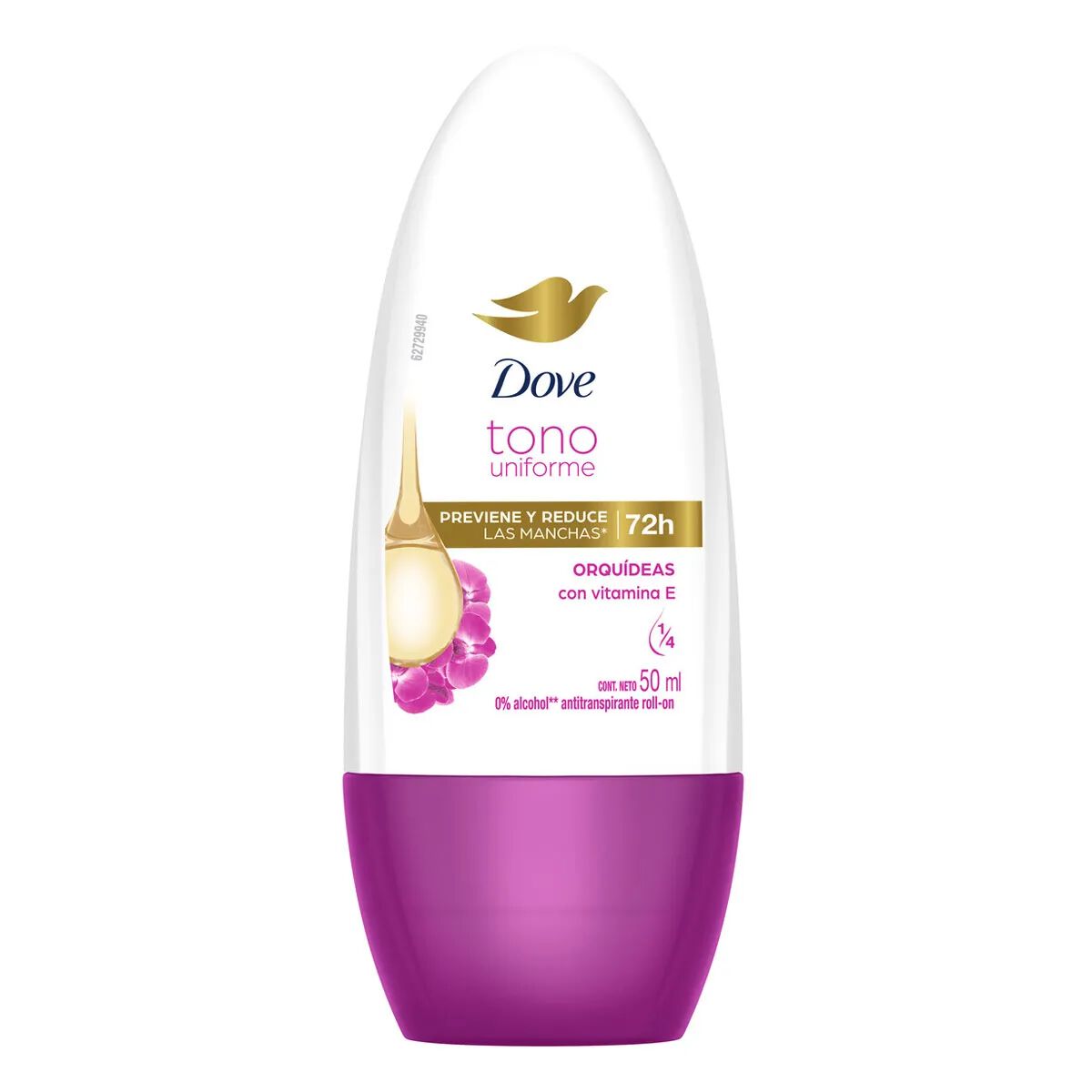 Desodorante Roll-On Dove Tono Uniforme 72H Frasco X 50Ml