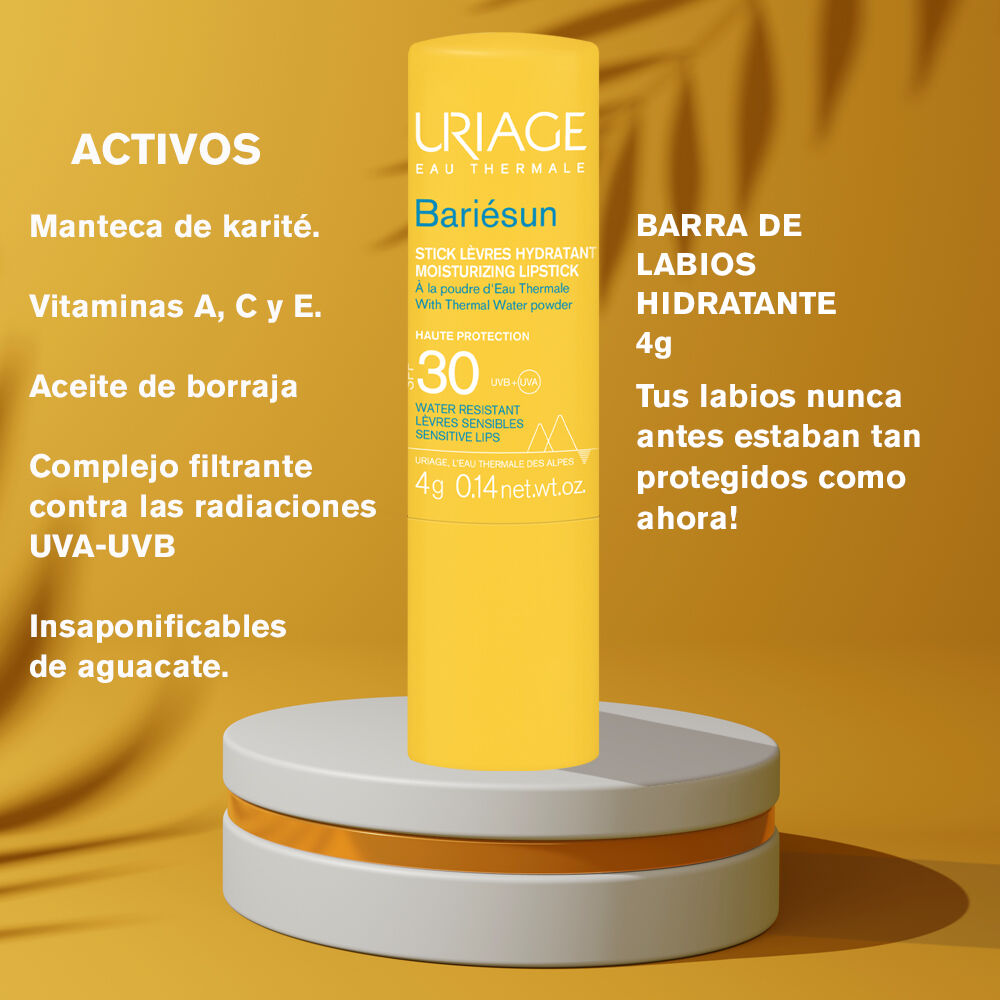 Barra-Labial-Hidratante-Uriage-Eau-Thermale-Bariesun-Spf30-Bar--4Gr-imagen-5