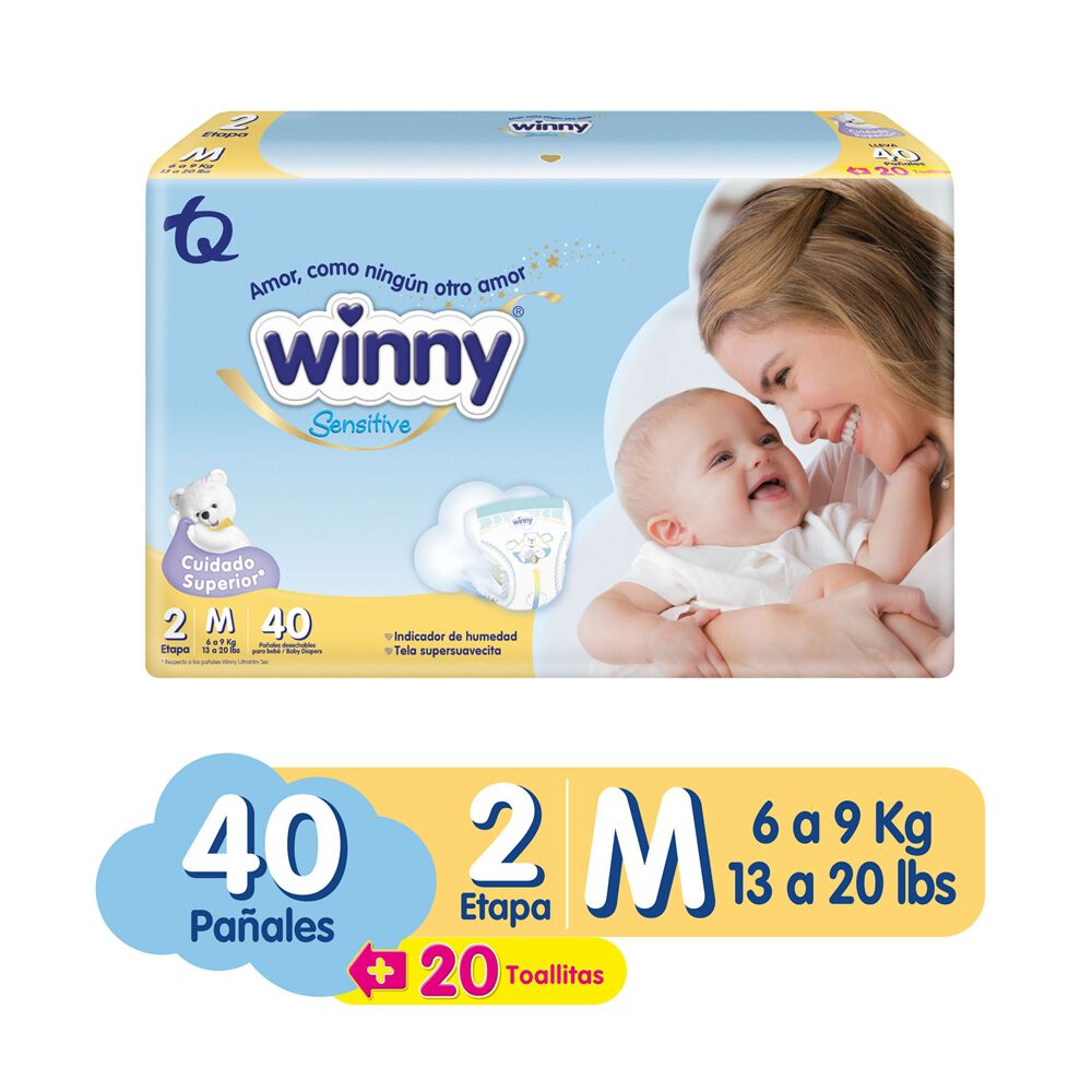 Promo-Pa&ntilde;al+Toallitas-Winny-Sensitive-Etapa-2-Paquete-X-40-Pa&ntilde;ales+20Toallitas-imagen-3