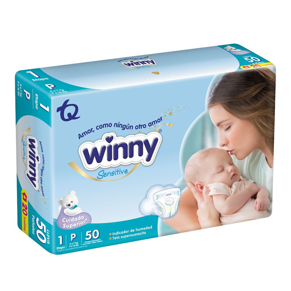 Promo-Pañal+Toallitas-Winny-Sensitive-Etapa-1-Paq-X-50-Pañales+20Toallitas-imagen-2
