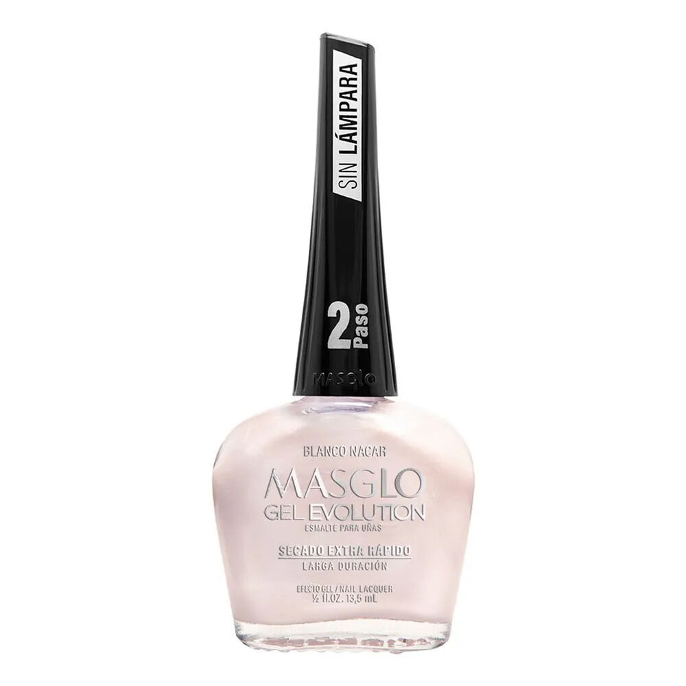 Esmalte-Para-Unas-Masglo-Gel-Evolution-Frasco-por-13.5Ml-Blanco-Nacar-imagen