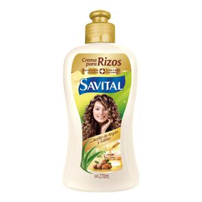 Crema-Para-Peinar-Rizos-Savital-Aceite-De-Argan-Y-Sabila-Frasco-X-270Ml-imagen