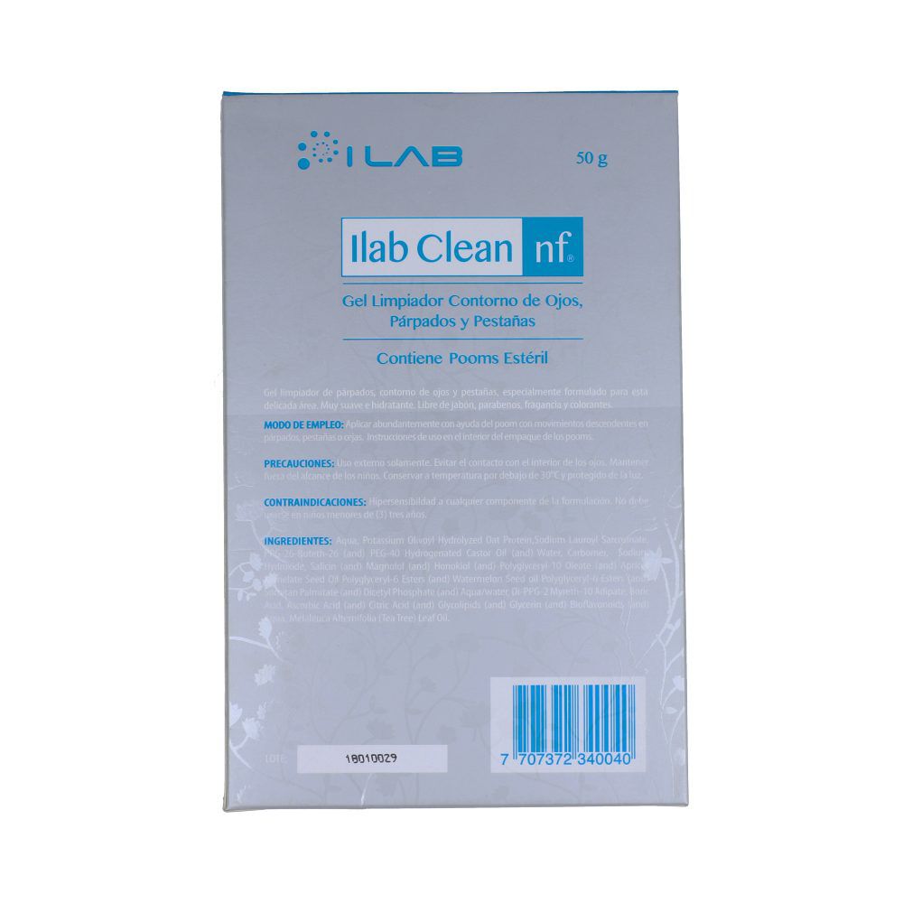 Ilab Clean Limpiador Contorno Ojos y Párpados ILab Clean Nf Frasco X 50g
