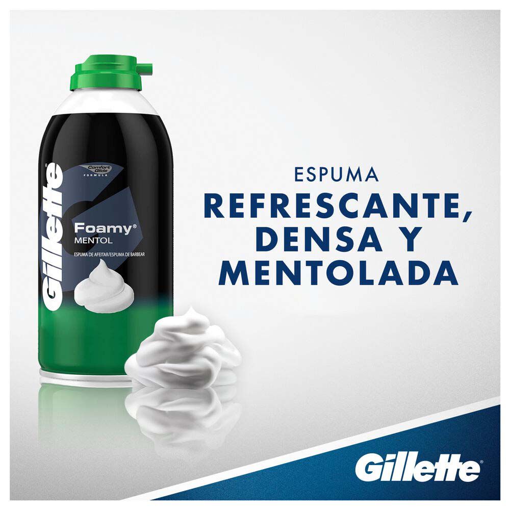 Espuma-De-Afeitar-Menthol-Gillette-Frasco-X-175Gr-imagen-2
