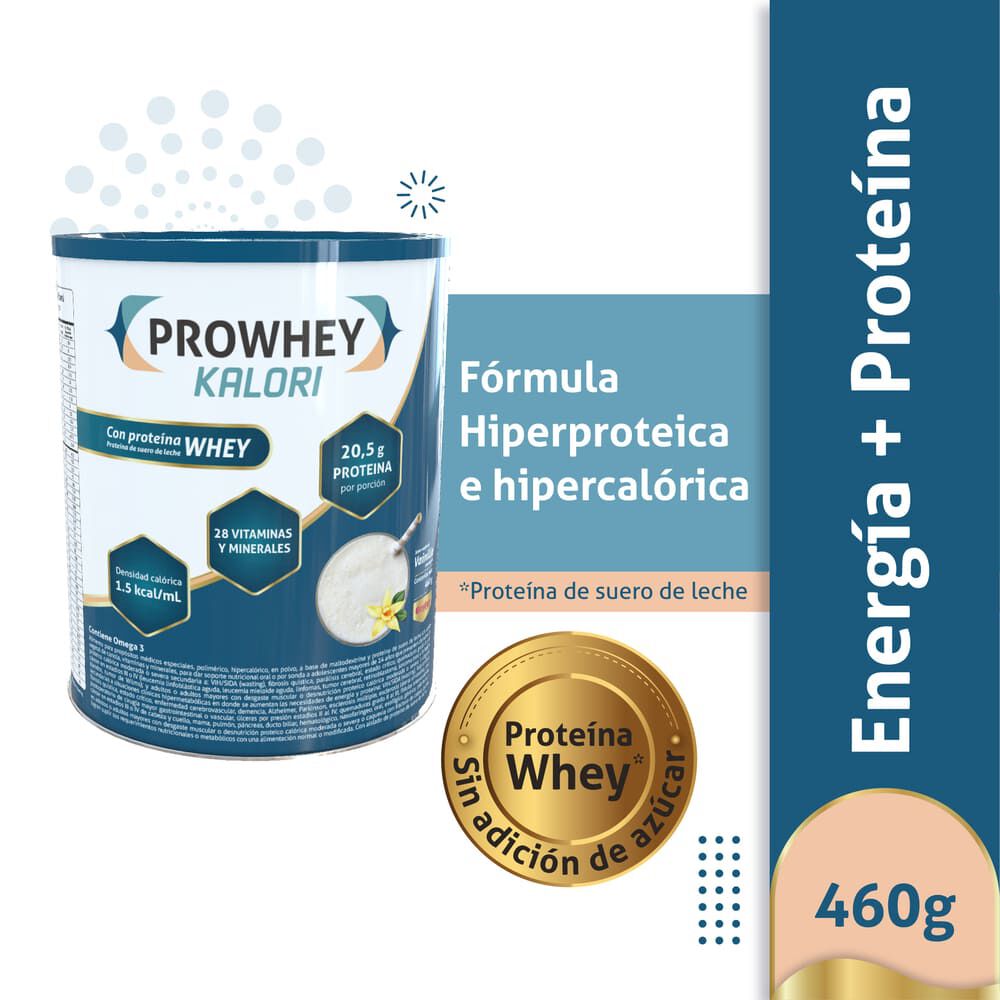 Prowhey Kalori Sabor A Vainilla Caramelo Tarro X 460G