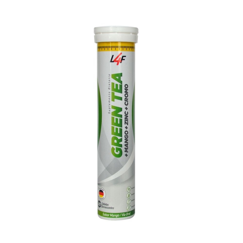 Green Tea +Mango+Zinc+Cromo Tableta Eferv Tubo X 20 Mango