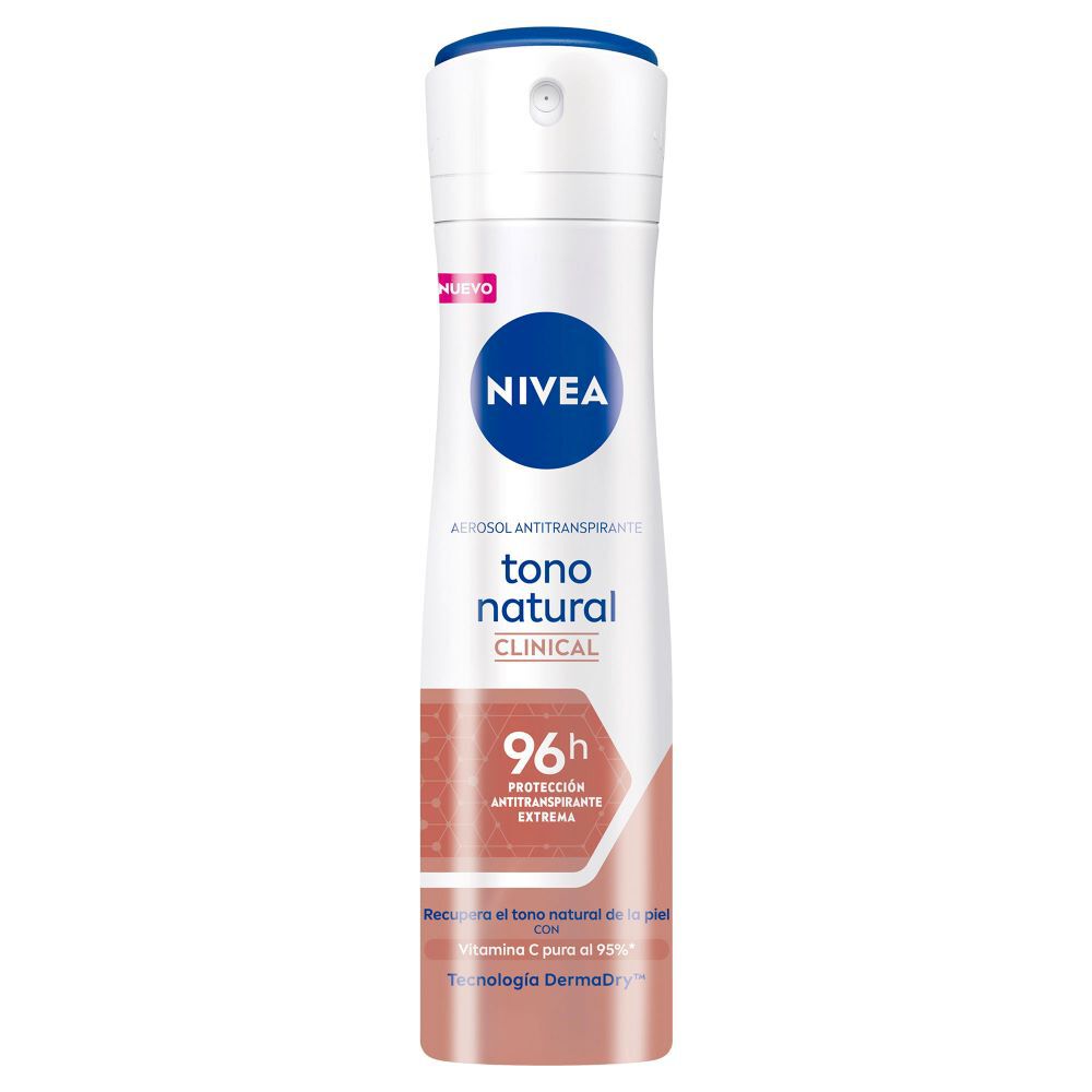 Aerosol Antitranspirante Nivea Clinical 96H Frasco X 150Ml Tono Natural