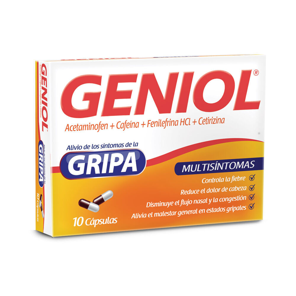 Geniol Gripa Cápsulas Caja X 10