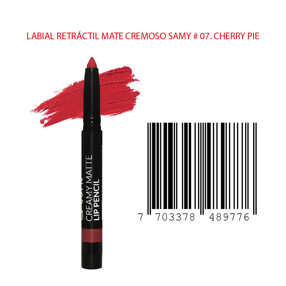 Labial-Retractil-Samy-Mate-Cremoso-N07-Und-X-1.4Gr-Cherry-Pie-imagen-3