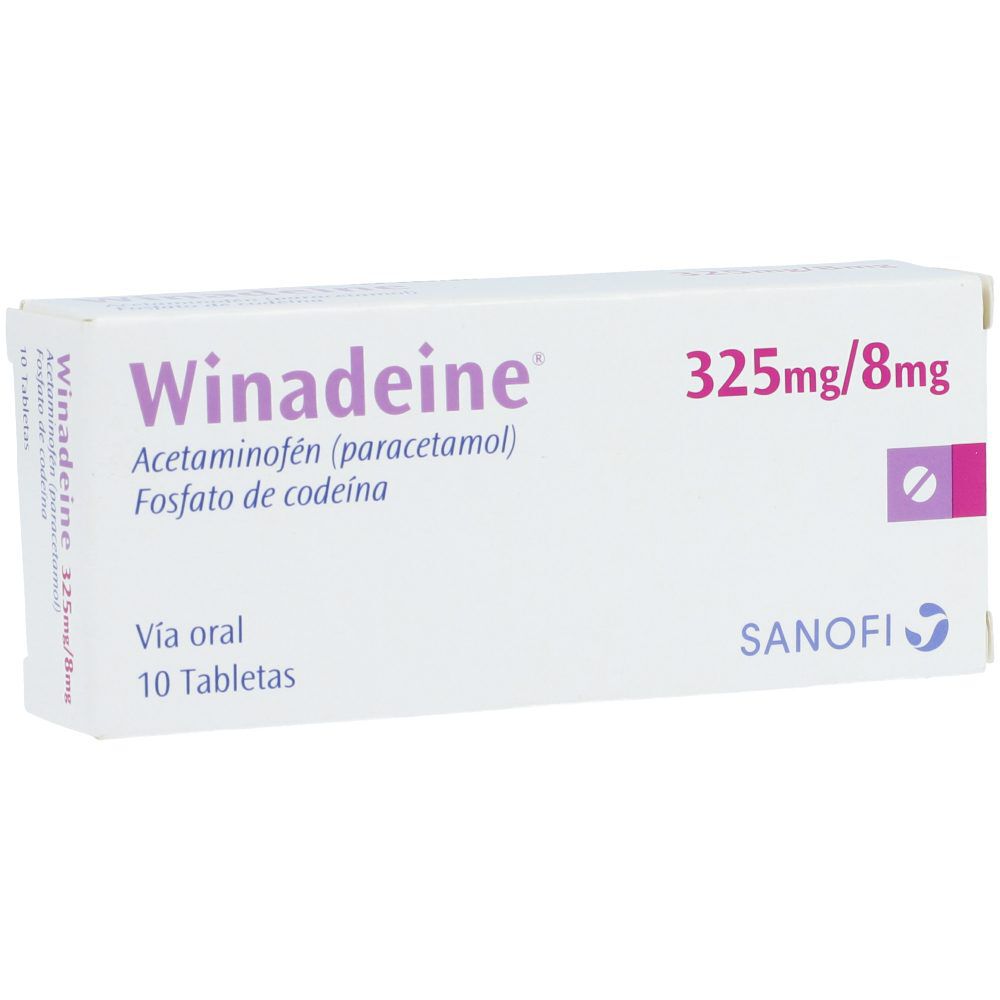 Winadeine Tabletas (325+8)Mg Caja X 10
