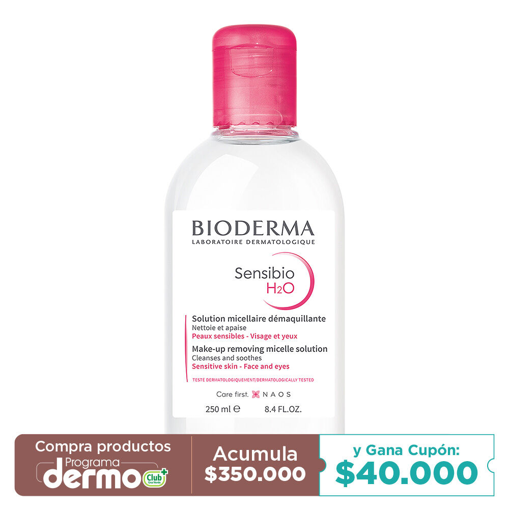 Bioderma-Sensibio-H2O-Agua-Micelar-limpiadora-para-piel-normal-a-sensible-250mL-imagen-1