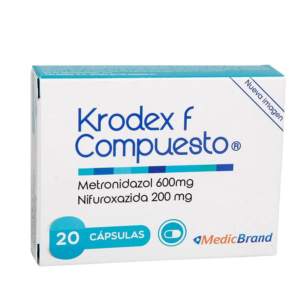 Krodex-F-Compuesto-(600+200)Mg-Cápsulas-Caja-X-20-imagen