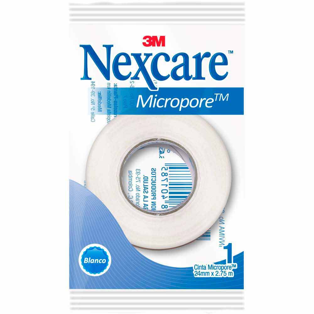 Micropore-Bolsa-X-1Rollo-3M-Nexcare-24Mm-X-3M-Blanco-imagen