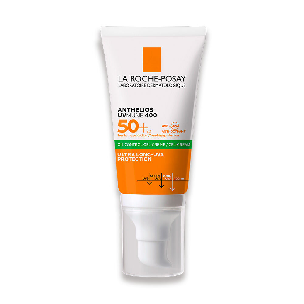 Protector-Solar-Anti-Brillo-Anthelios-Gel-Toque-Seco-Sin-Color-SPF-50+-Tubo-X-50-mL-imagen-2