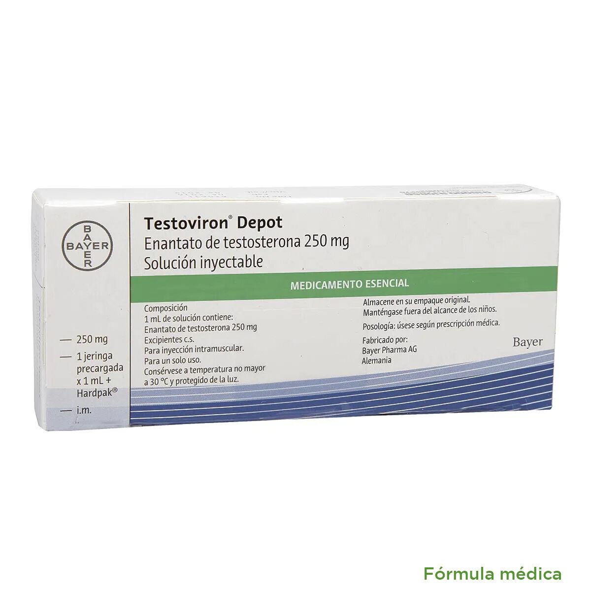 Testoviron Depot 250Mg/Ml Solución Inyectable Jeringa PrellenadaX 1.5Ml