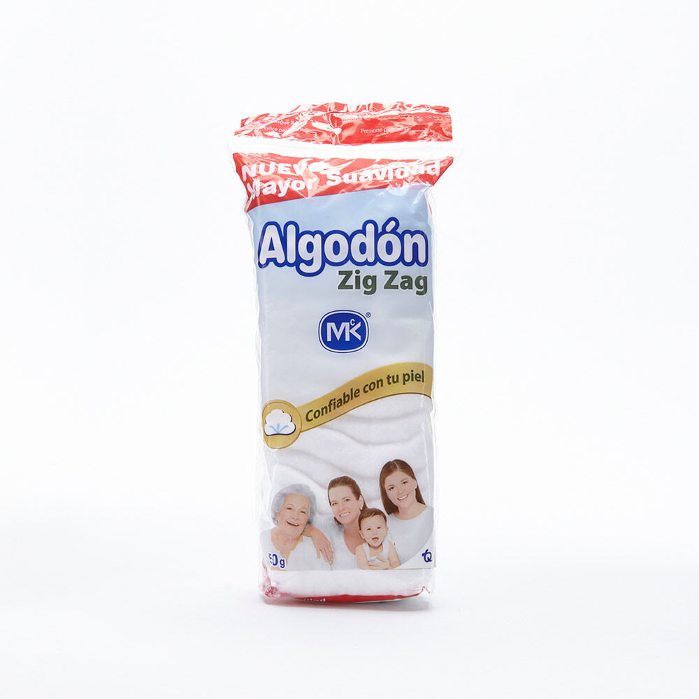 Algodon Zig-Zag Bolsa X 50Gr Mk