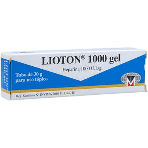 Lioton-Gel-1000Ui/Gr-Tubo-X-30-Gr-imagen