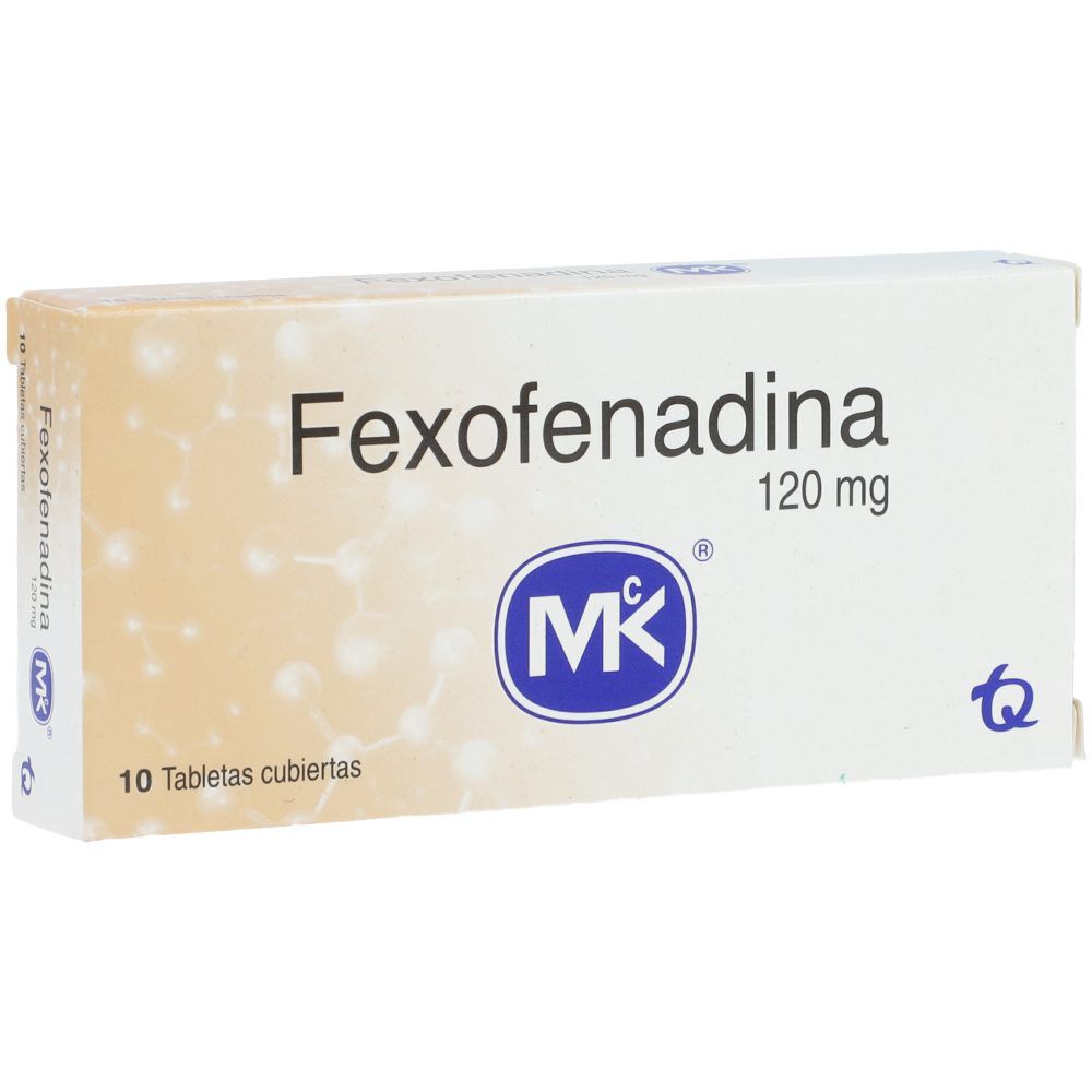 Fexofenadina Mk 120Mg Caja X 10 Tabletas Recubiertas