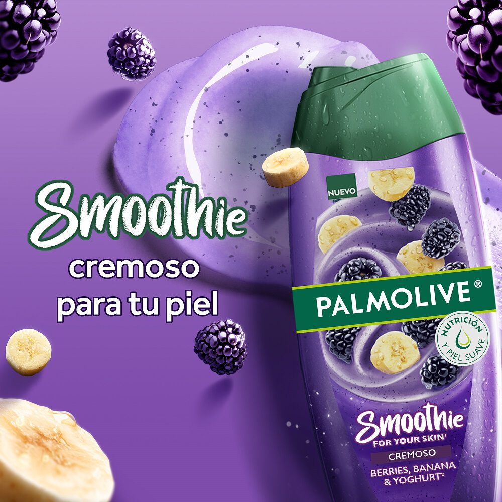 Jabon-Liquido-Corporal-Palmolive-Smoothie-Berries-Banana-Y-Yoghurt-Frasco-390Ml-imagen-2