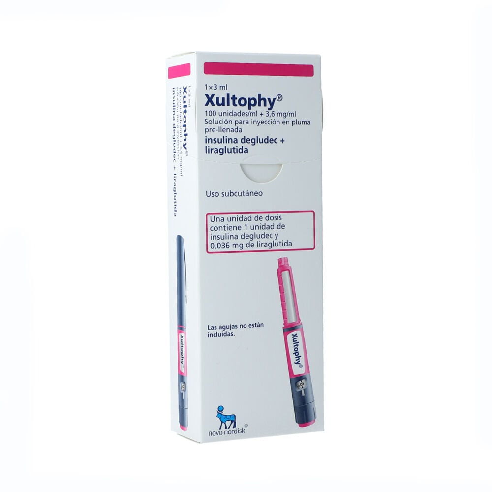Xultophy-Solución-Inyectable-pluma-Prellenada-(100-UI+-3.6-mg-)/mL-Caja-X-1-X-3mL-imagen