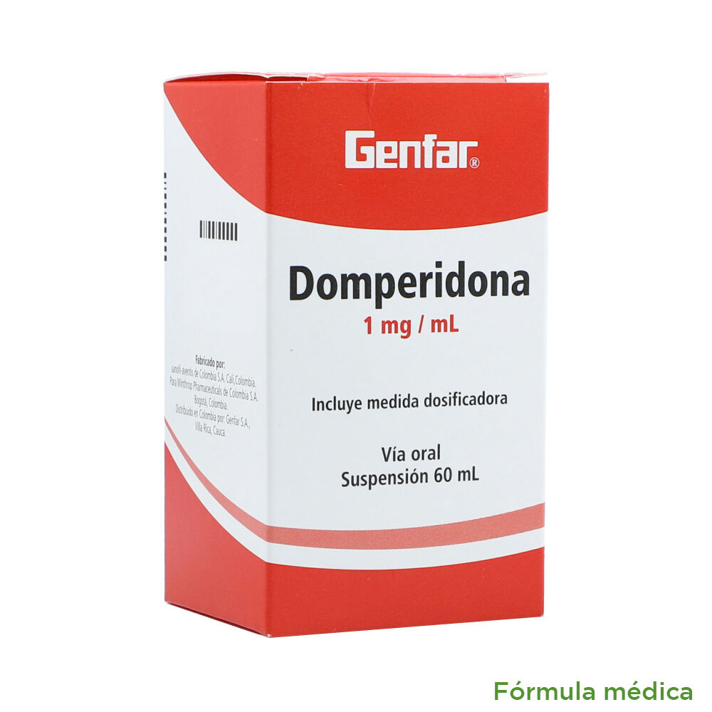 Domperidona 1Mg/Ml Suspensión Oral Frasco X 60Ml
