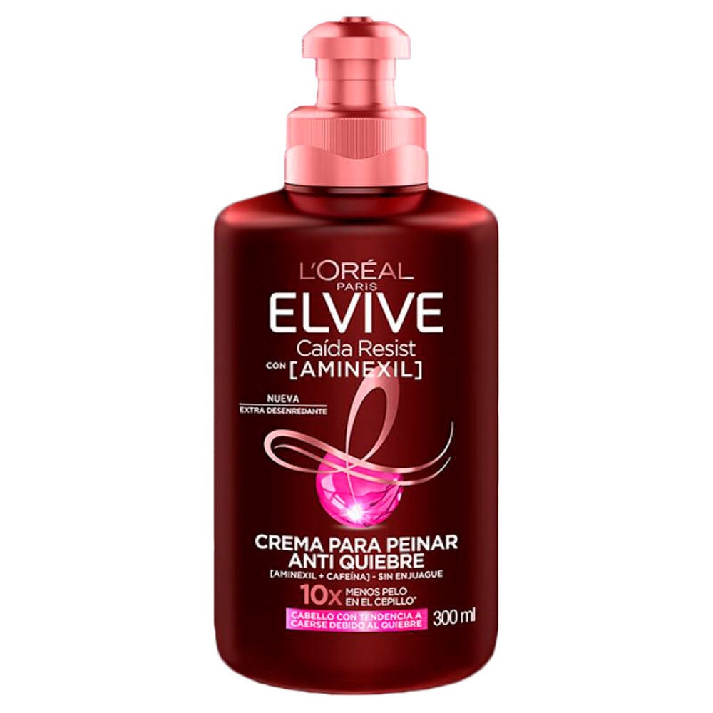 Crema-Para-Peinar-Loreal-Paris-Elvive-Anti-Quiebre-Frasco-X-300Ml-imagen