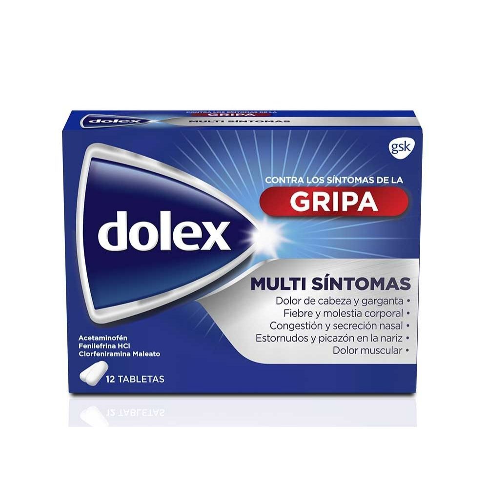 Dolex Gripa Caja X 12 Tabletas