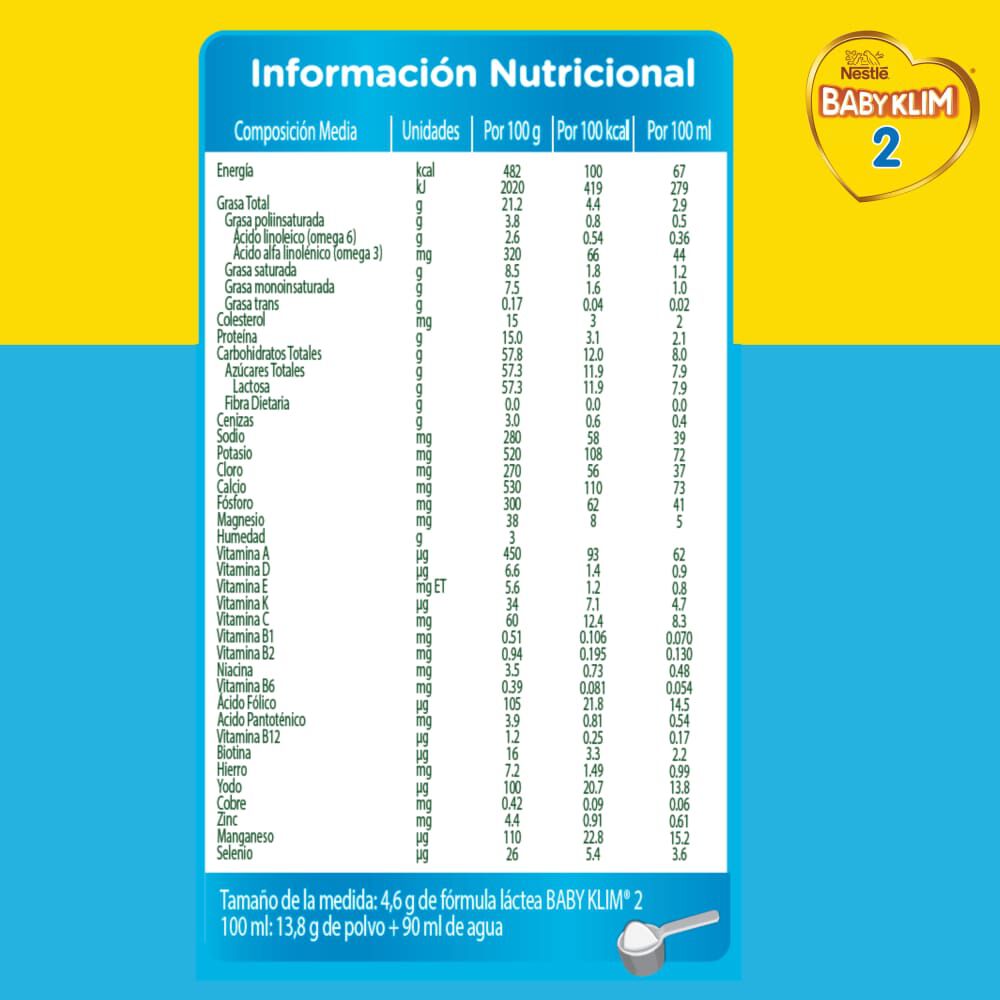 Formula-Lactea-Etapa-2-Polvo-Baby-Klim-Tarro-X-400Gr-imagen-2