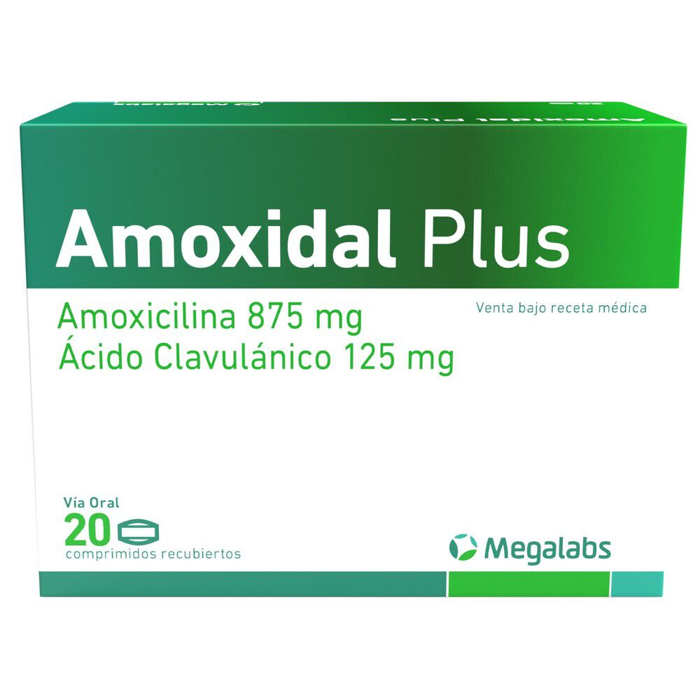 Amoxidal Plus (875+125)Mg Tabletas Recubiertas Caja X 20