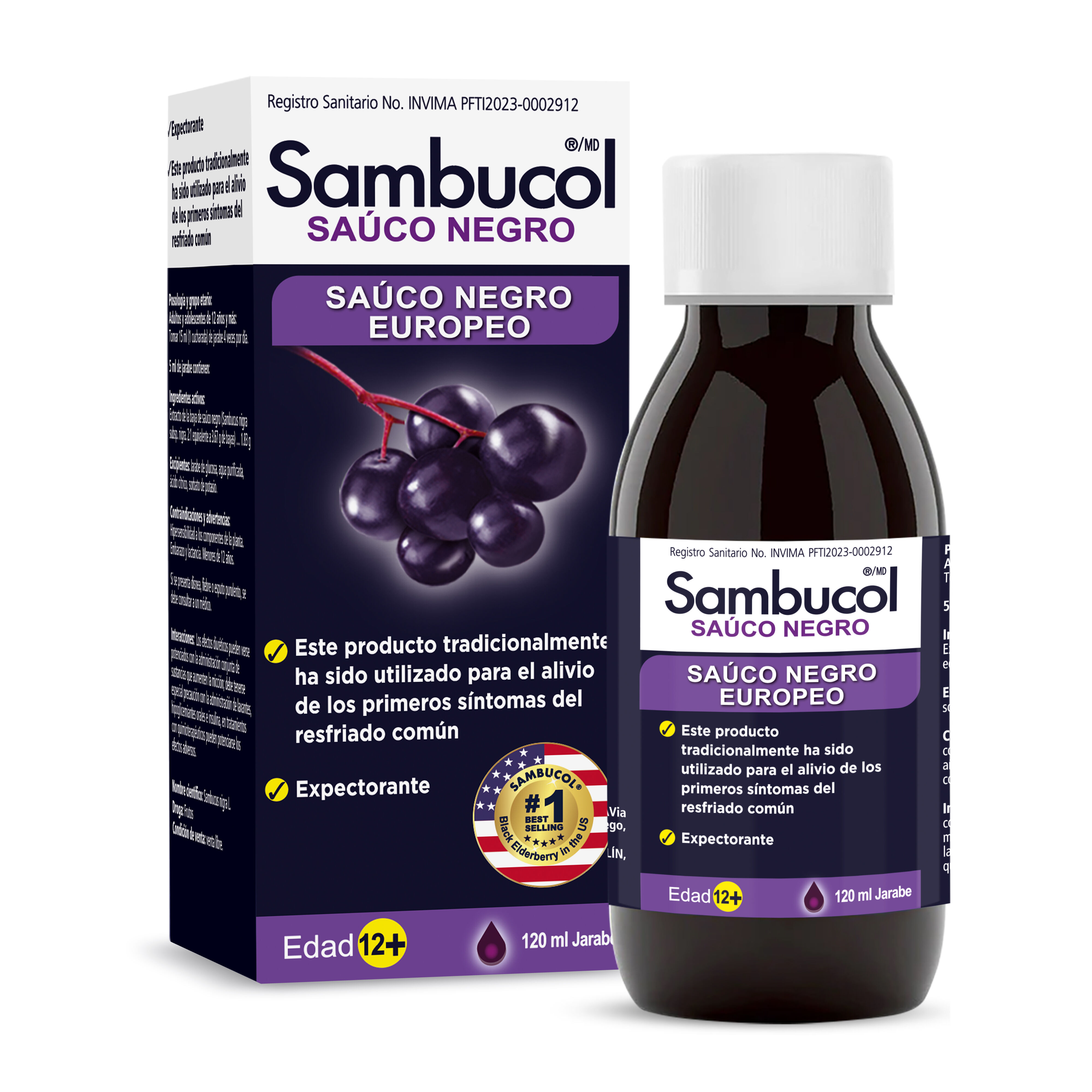 Sambucol Jarabe Sauco Negro Jarabe Frasco X 120 Ml