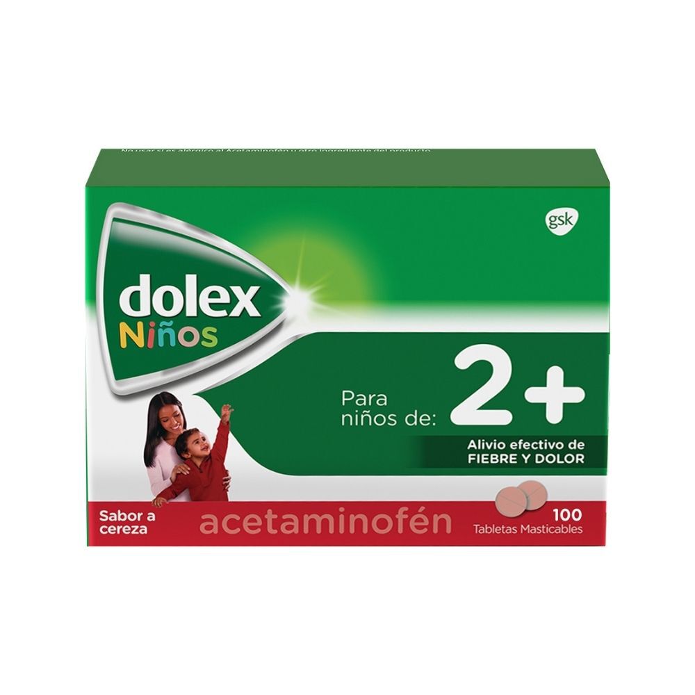 Dolex-Pediatrica-100Mg-Blister-X-10-Tabletas-Masticables-imagen