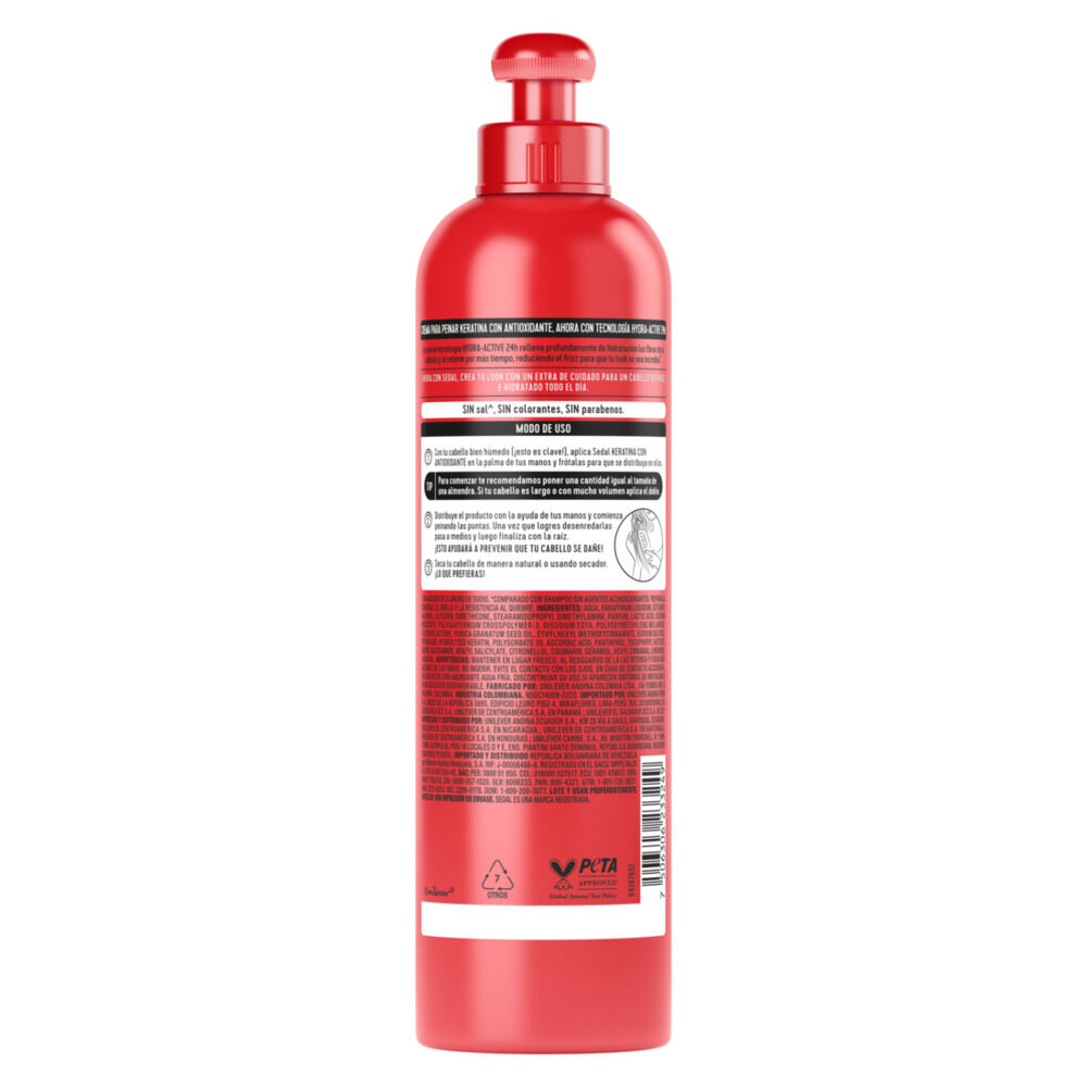 Crema-Para-Peinar-Sedal-Keratina-Antioxidante-300ml-imagen-3