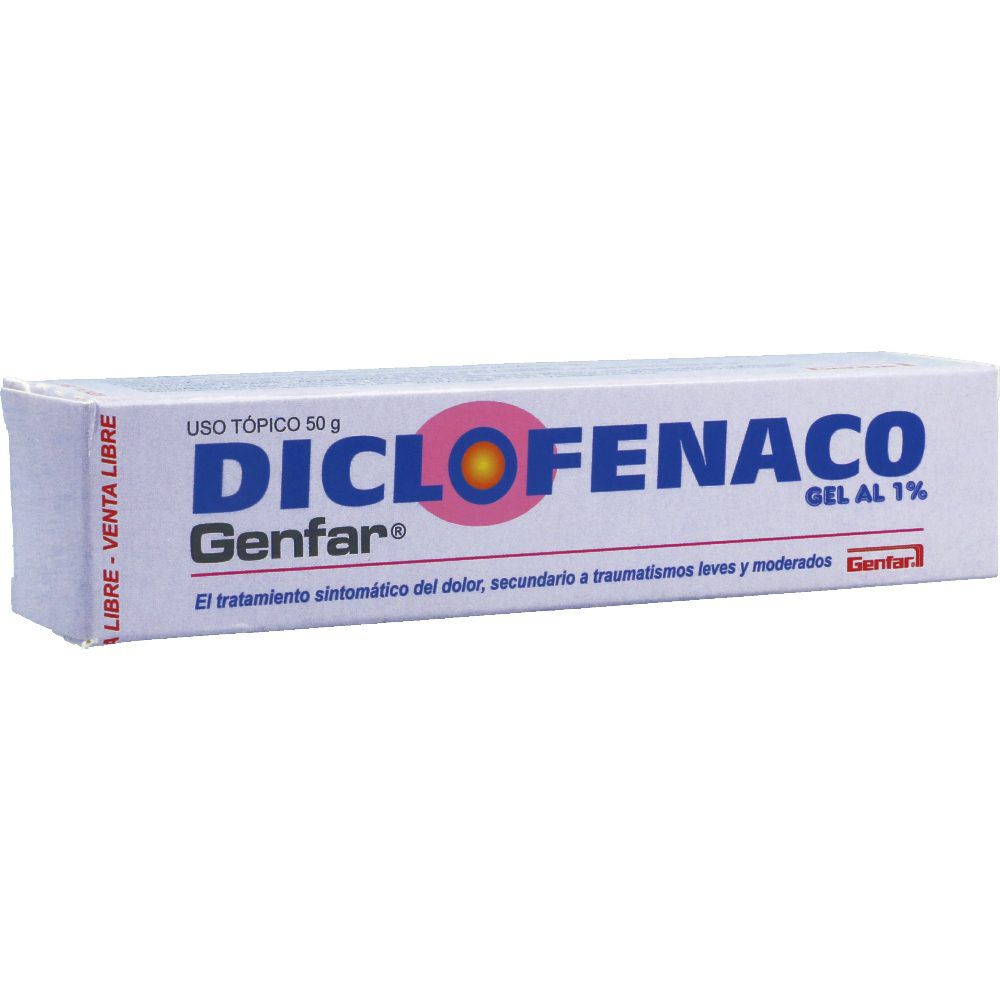 Diclofenaco 1% Gel Topico Tubo X 50Gr Genfar