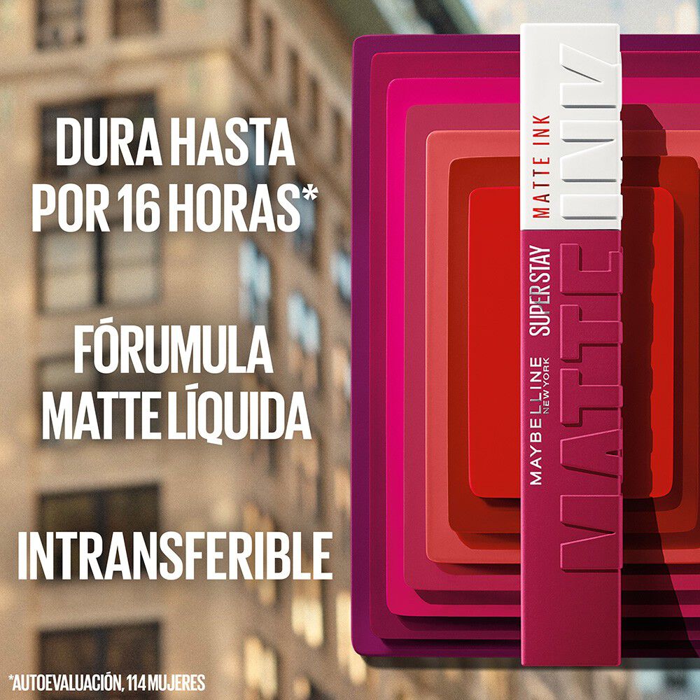Labial-Liquido-Maybelline-180-Super-Stay-Matte-Ink-Frasco-por-5Ml-Revolutionary-imagen-4