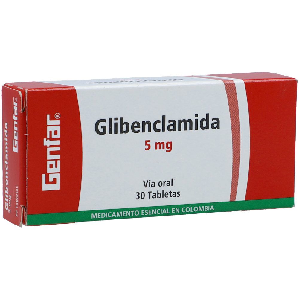 Glibenclamida Genfar 5Mg Caja X 30 Tabletas