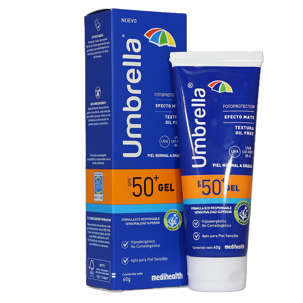 Umbrella Gel Muy Alta Protección Spf50+ Frasco X 60Gr