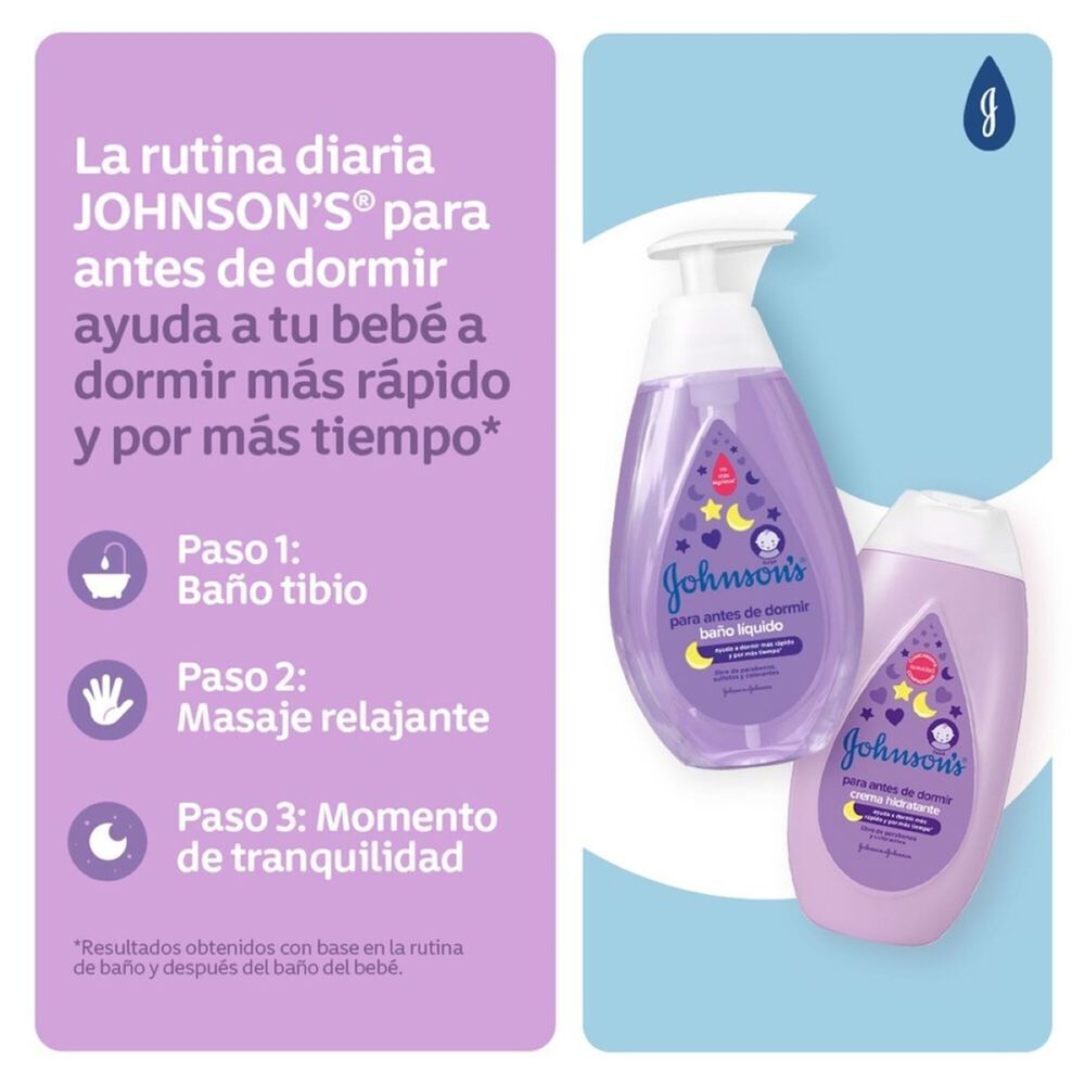 Crema-Liquida-Hidratante-Para-Antes-De-Dormir-Jhonson'S-Baby-Frasco-X-400-Ml-imagen-5