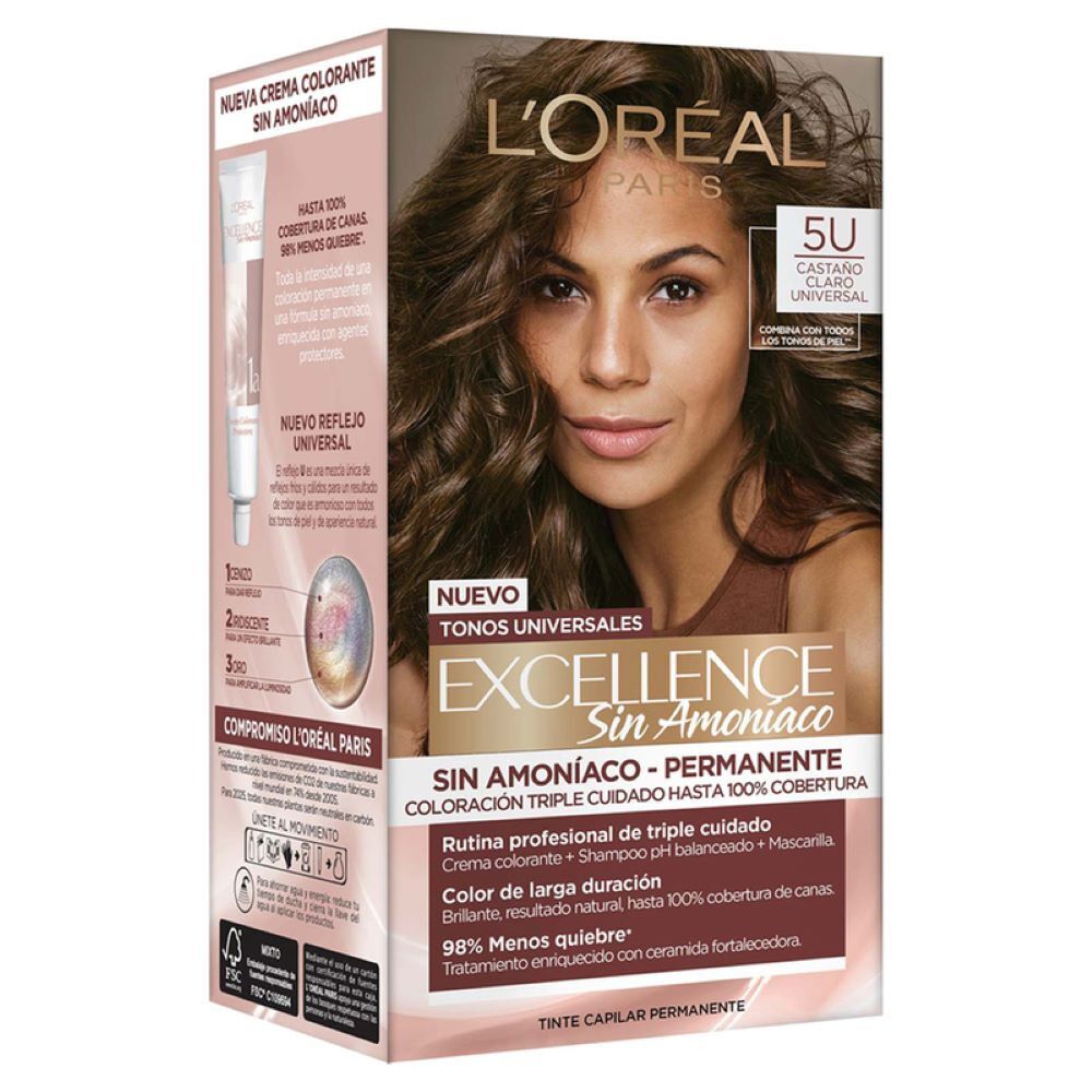 Tinte-Capilar-Loreal-Paris-5U-Excellence-Sin-Amoniaco-Tubo-por-45Gr-Castano-Claro-imagen-4