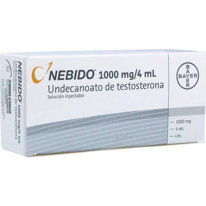 Nebido 1000Mg/4mL Solución Inyectable X 1 Ampolla X 4mL