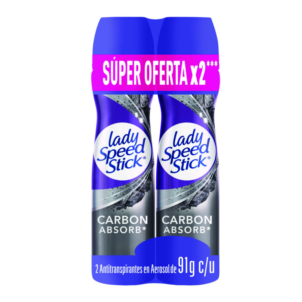 Promo-Desodorante-Lady-Speed-Stick-En-Aerosol-Carbon-Absorb-Paquete-X-2-Frasco-X-91Gr-imagen-1